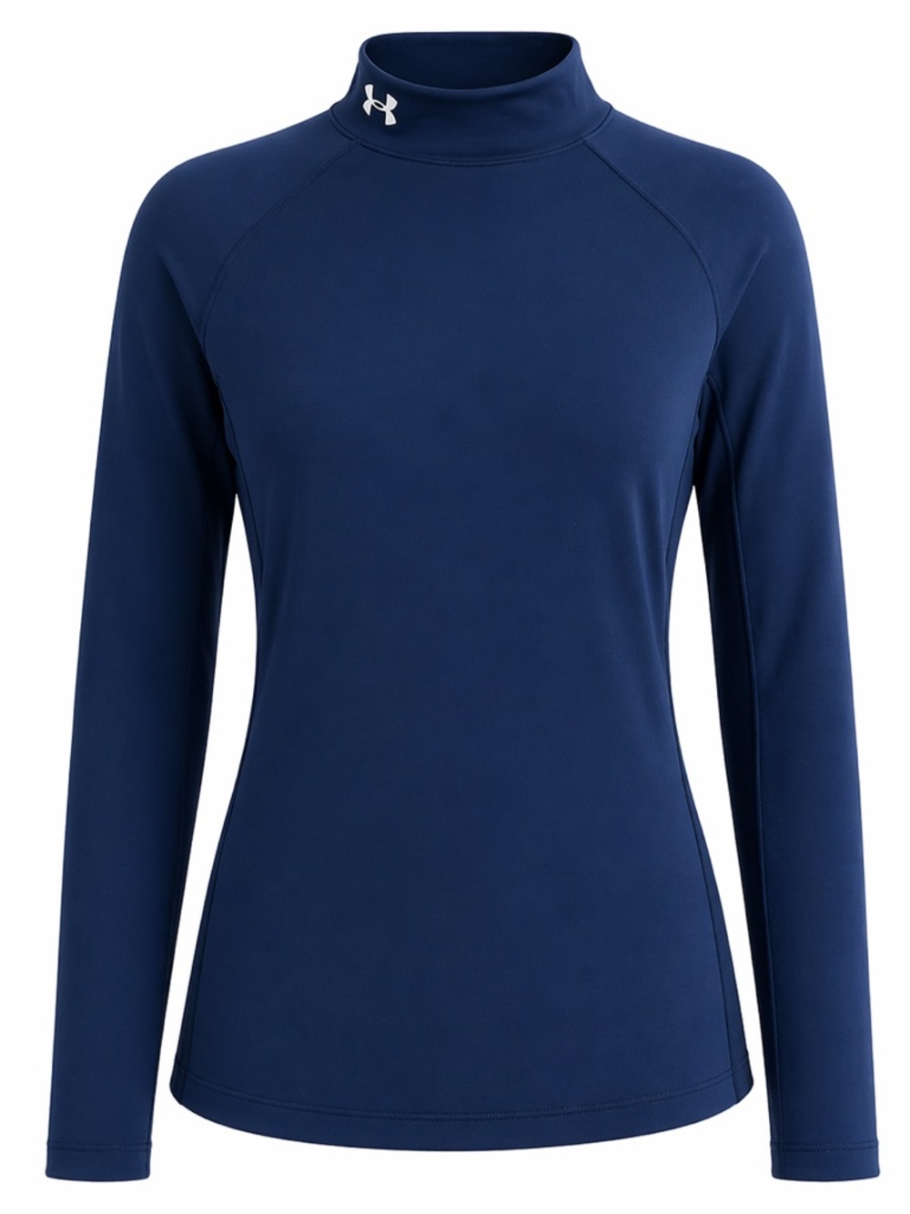 Under Armour Women’s ColdGear Fitted Long Sleeve Mock Neck Top Size Small Blue